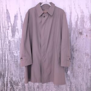Vintage Hart Schaffner Marx Wool Blend Winter Overcoat Zipper Lining Men's 44R